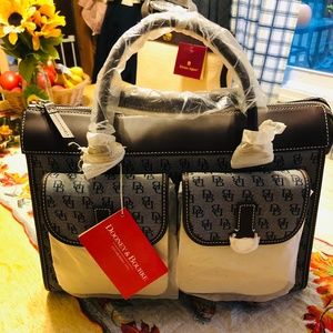 Dooney & Bourke Double Pocket Tote w/ Accessories